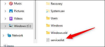 The-exported-text-file. كيفية تصدير قائمة العمليات الجارية كملف نصي في Windows 11