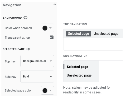ThemeNavigation-GoogleSitesCustomTheme كيفية تصميم قالب مخصص على Google Sites