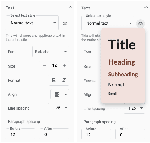 ThemeText-GoogleSitesCustomTheme كيفية تصميم قالب مخصص على Google Sites