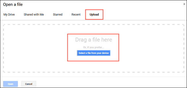 UploadFileSlides-PowerPointToGoogleSlides كيفية تحويل PowerPoint إلى Google Slides