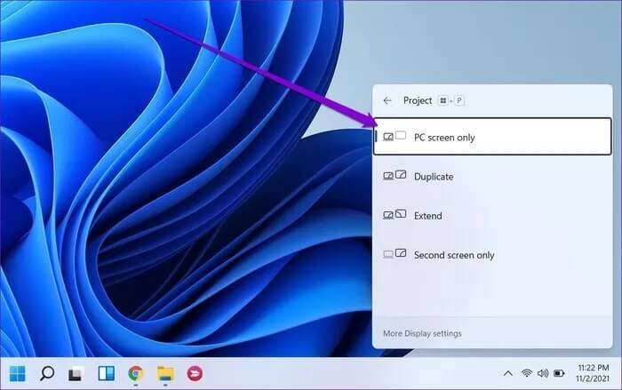 Windows-Projection-Settings_935adec67b324b146ff212ec4c69054f-700x439 أفضل 7 طرق لإصلاح اختفاء شريط المهام أو فقدانه على Windows 11