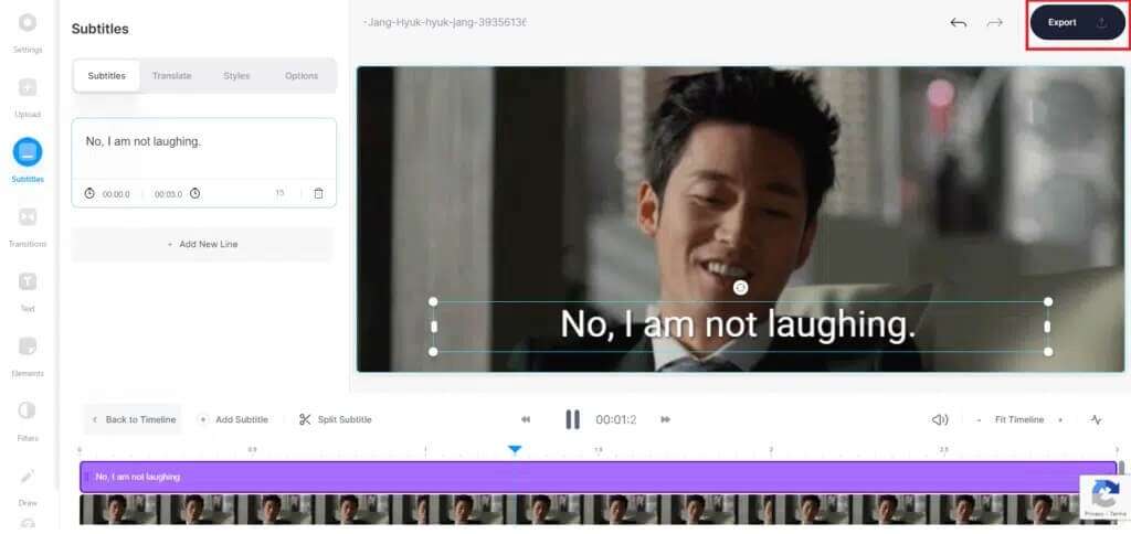 after-the-final-edit-click-on-export-button-at-the-1024x484-1-1024x484 كيفية إضافة الترجمة إلى الفيلم بشكل دائم