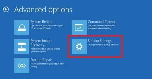 choose-startup-settings--535x279 إصلاح شاشة الموت الصفراء على Windows 10