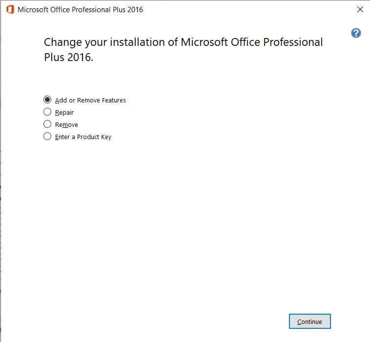 choose-the-option-of-repair-to-open-repair-wizard-758x701 حل مشكلة توقف Microsoft Office Word عن العمل Windows 10