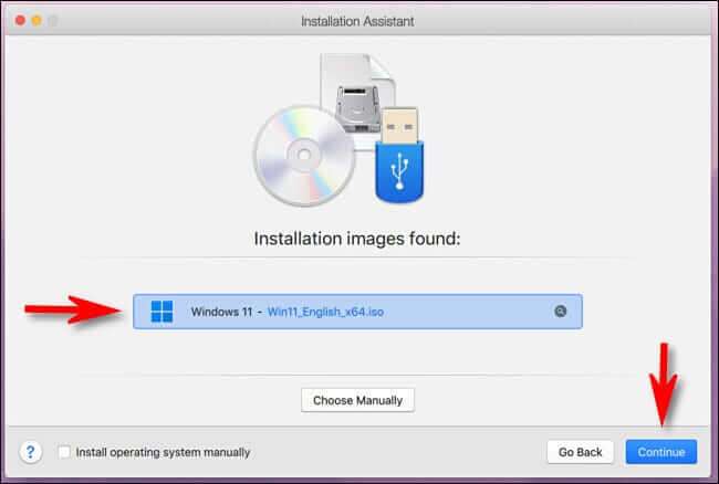 choose_installation_image-650x438 كيفية تشغيل Windows 11 على Intel أو M1 Mac