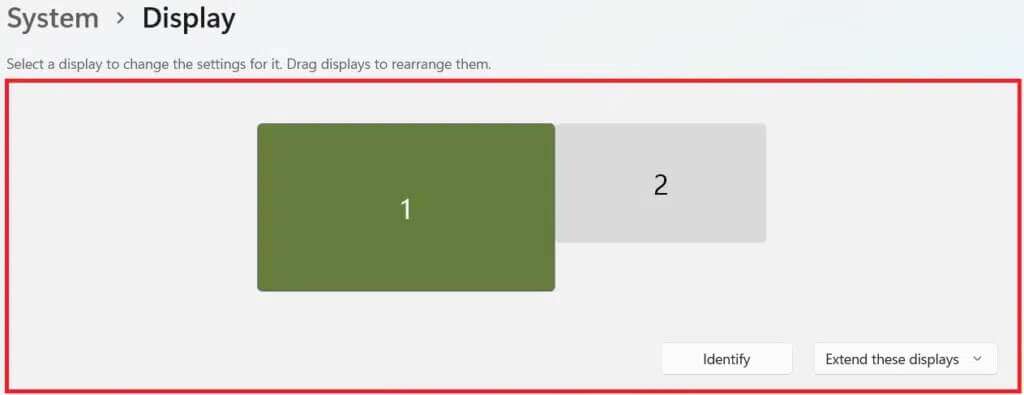 choosing-the-display-1024x395-1-1024x395 كيفية تدوير الشاشة في Windows 11