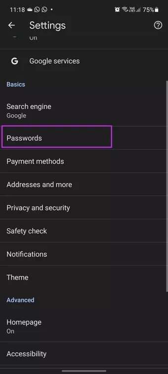 chrome-passwords-on-android_7c4a12eb7455b3a1ce1ef1cadcf29289-340x756 أفضل 7 طرق لإصلاح عدم حفظ Google Chrome لكلمات المرور