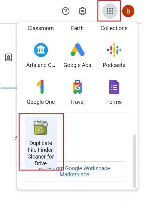 click-on-apps-icon-and-select-duplicate-files-finder-app-in-the-google-drive-478x664 كيفية إزالة الملفات المكررة في Google Drive