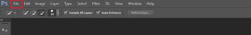 click-on-file-at-the-top-left-corner-of-the-screen-825x117 كيفية تحويل Photoshop إلى RGB