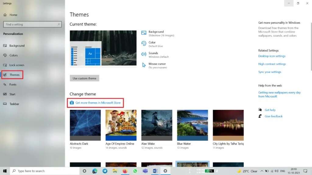 click-on-get-more-themes-in-microsoft-store-to-ope-1024x576-1-1024x576 كيفية تنزيل السمات لنظام التشغيل Windows 10