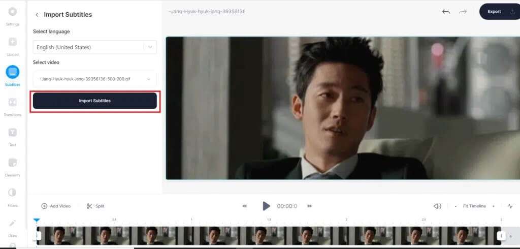 click-on-import-subtitles-button-to-automatically-1024x490-1-1024x490 كيفية إضافة الترجمة إلى الفيلم بشكل دائم