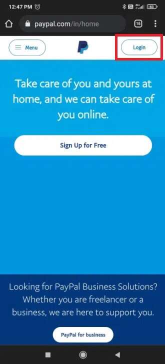 click-on-login-330x728 كيفية حذف حساب PayPal
