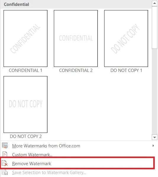 click-on-remove-watermark--534x598 كيفية إزالة العلامات المائية من مستندات Word