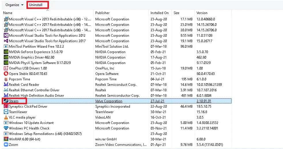 click-on-steam-and-select-uninstall-option-as-depi-983x519 إصلاح فشل تحميل صورة Steam