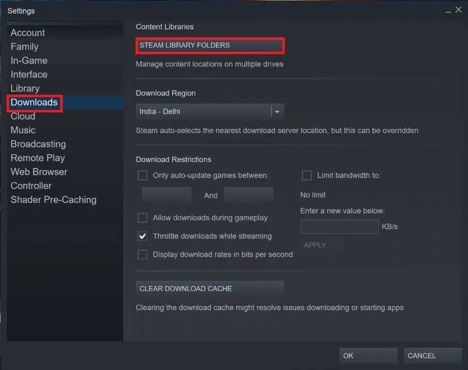 click-on-steam-library-folders-925x731 كيفية تنزيل ألعاب Steam على القرص الصلب الخارجي