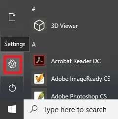 click-on-the-gear-icon-to-open-window-settings-240x243 إصلاح الكمبيوتر المحمول من HP غير متصل بشبكة Wi-Fi