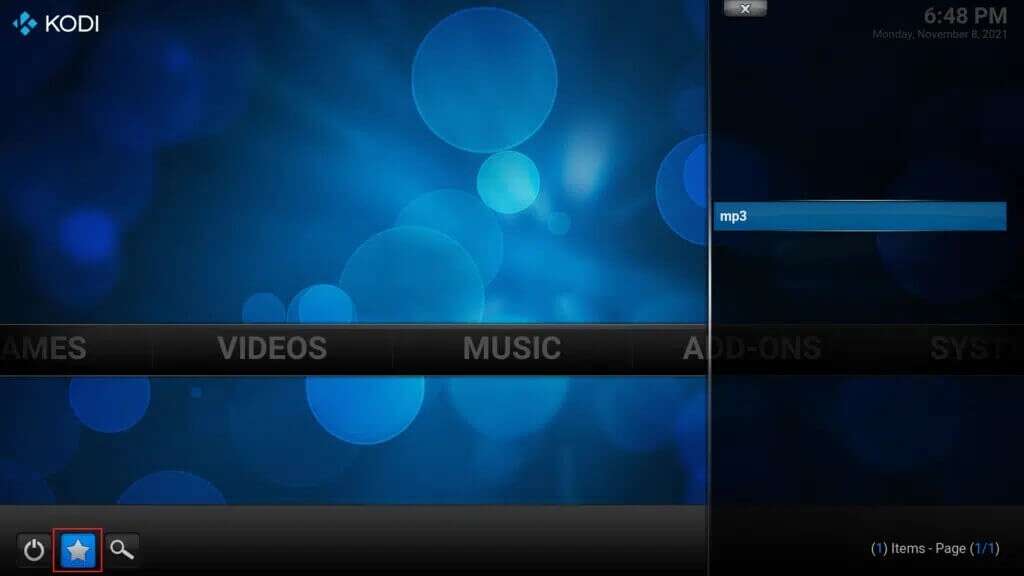 click-on-the-star-icon-in-confluence-skin-of-the-kodi-app-1024x576-1-1024x576 كيفية إضافة المفضلة في Kodi