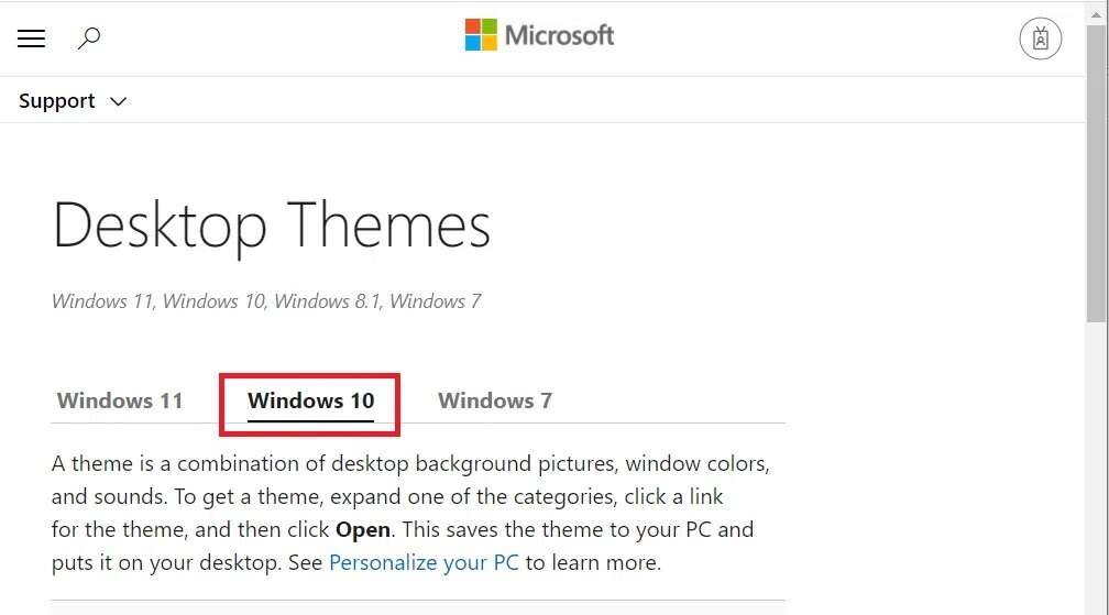 click-on-the-windows-10-tab--1008x559 كيفية تنزيل السمات لنظام التشغيل Windows 10