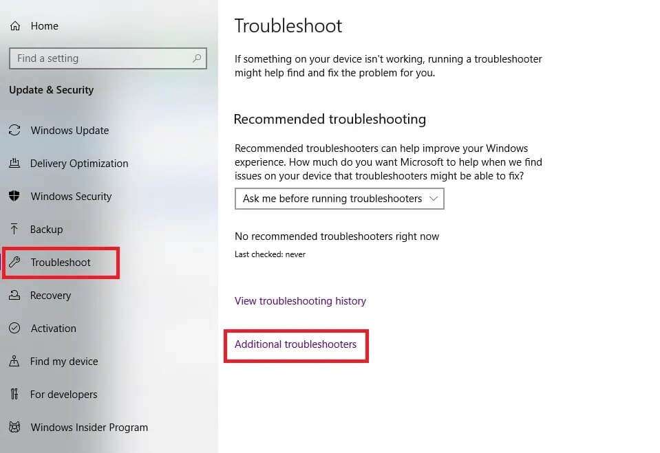 click-on-troubleshoot-in-the-left-panel-959x659 إصلاح الكمبيوتر المحمول من HP غير متصل بشبكة Wi-Fi