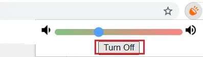 click-on-turn-off-button-in-volume-booster-extension-397x112 كيفية زيادة حجم الصوت على Windows 10