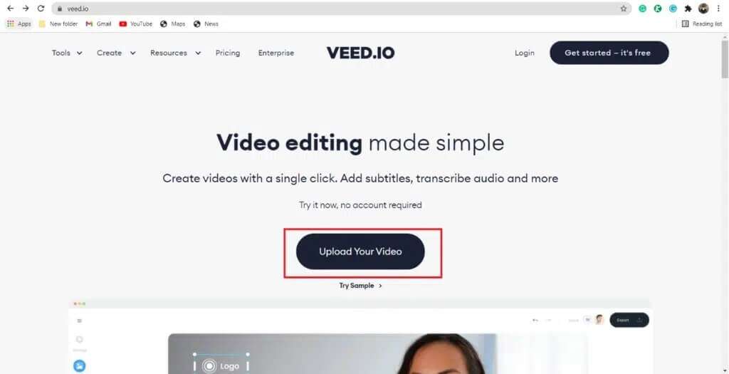 click-on-upload-your-video-button-as-shown-1024x525-1-1024x525 كيفية إضافة الترجمة إلى الفيلم بشكل دائم