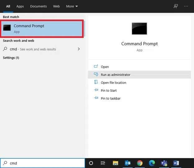 command-prompt-624x541 إصلاح الكمبيوتر المحمول من HP غير متصل بشبكة Wi-Fi