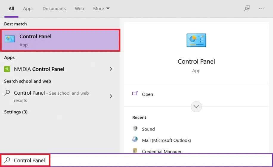 control-panel-916x559 حل مشكلة توقف Microsoft Office Word عن العمل Windows 10