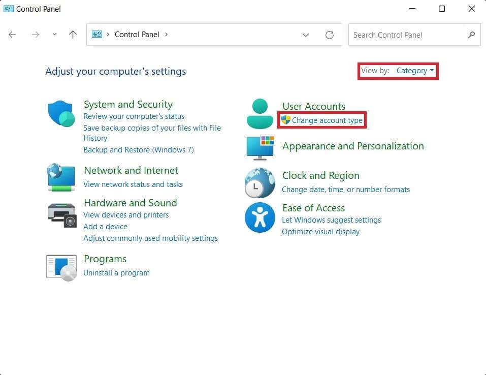 control-panel-window-957x738 كيفية تغيير رقم التعريف الشخصي PIN في Windows 11