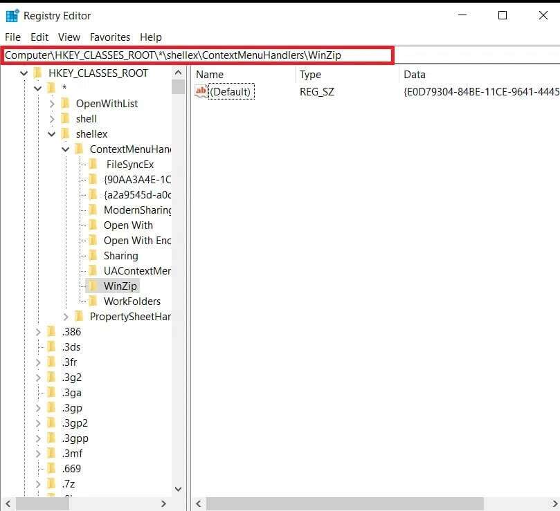 copy-and-paste-the-given-path-in-the-registry-edit-809x739 هل برنامج WinZip آمن
