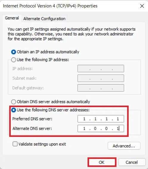 custom-dns-server-497x568 كيفية تغيير خادم DNS على Windows 11