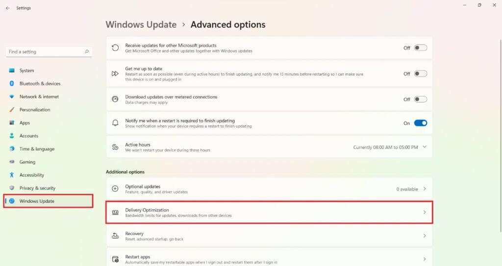 delivery-optimization-in-advanced-option-section-1024x543-1-1024x543 كيفية زيادة سرعة الإنترنت في Windows 11