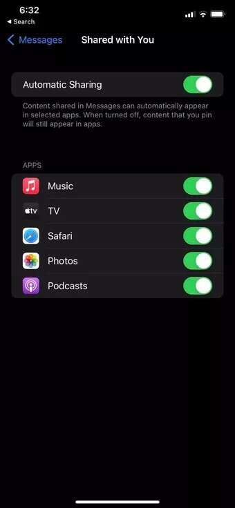 disable-shared-with-you_7c4a12eb7455b3a1ce1ef1cadcf29289-340x736 ما هي ميزة Shared With You (المشتركة معك) على iPhone