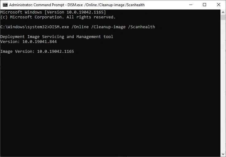 dism-exe-online-cleanup-image-scanhealth-736x512 قائمة بحث ابدأ على Windows 10 لا تعمل إليك كيفية إصلاحها