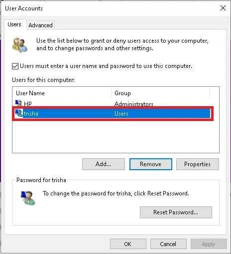 double-click-on-the-username-created-now-to-open-p-464x512 إصلاح وميض شريط مهام Windows 10