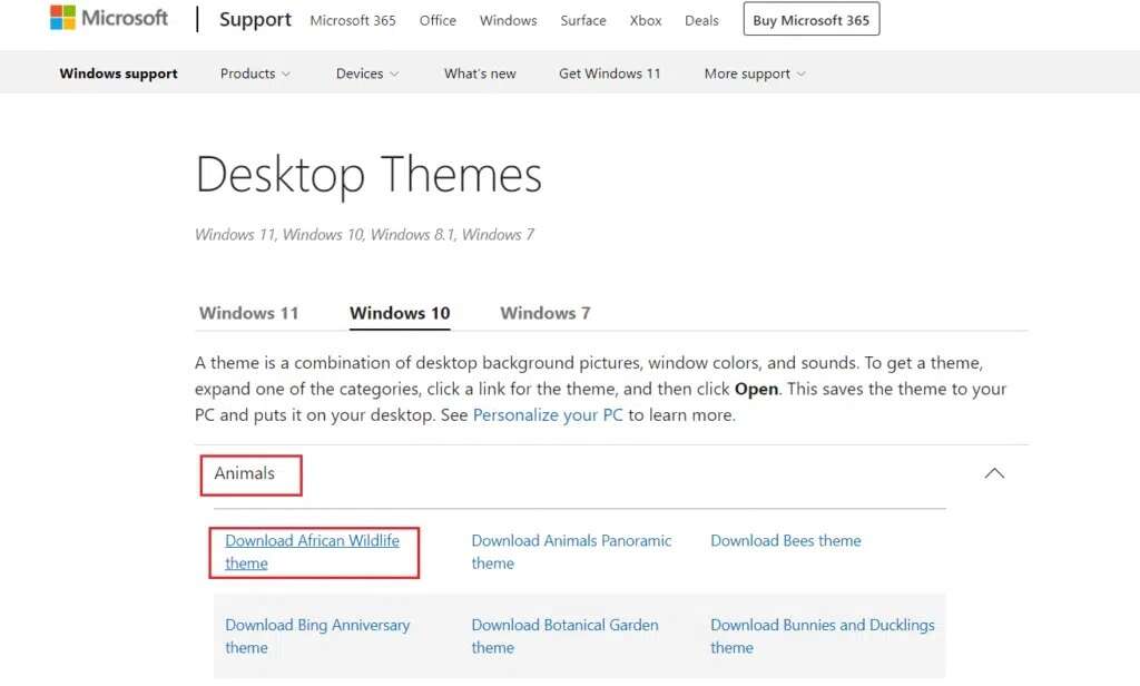 كيفية تنزيل السمات لنظام التشغيل Windows 10 - %categories