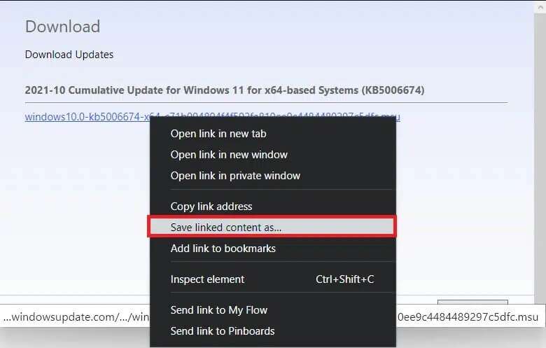 downloading-the-msu-file-780x497 كيفية تحميل تحديثات Windows 11 وتثبيتها