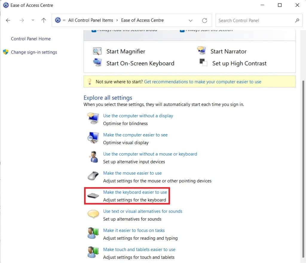 ease-of-access-section-1024x879-1-1024x879 كيفية إيقاف تشغيل Sticky Keys في Windows 11