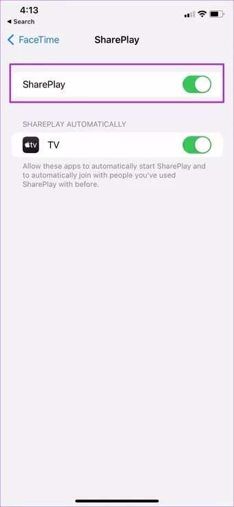 enable-shareplay_7c4a12eb7455b3a1ce1ef1cadcf29289-340x736 كيفية استخدام Share Play على FaceTime على iPhone و iPad