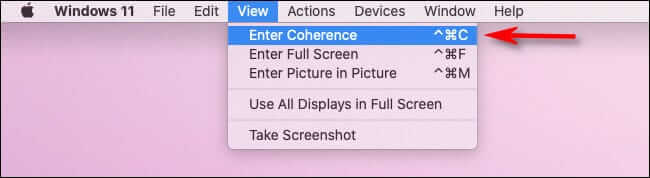 enter_coherence-650x178 كيفية تشغيل Windows 11 على Intel أو M1 Mac