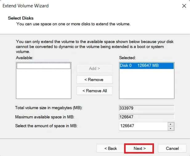 extend-volume-wizard-1-617x507 كيفية تقسيم محرك القرص الصلب في Windows 11