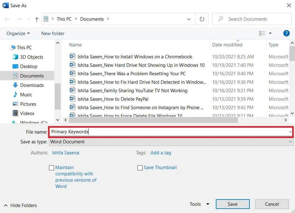 fill-the-file-name-field-with-an-appropriate-name--939x679 كيفية إزالة العلامات المائية من مستندات Word