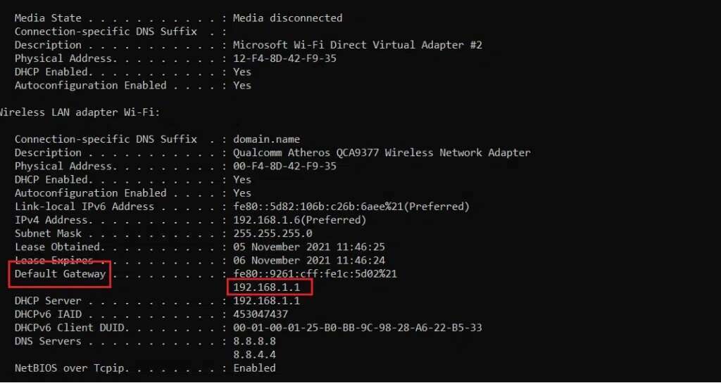 find-default-gateway-detail-after-executing-ipconfig-command-in-cmd-or-command-prompt-1024x545-1-1024x545 كيفية زيادة سرعة الإنترنت في Windows 11