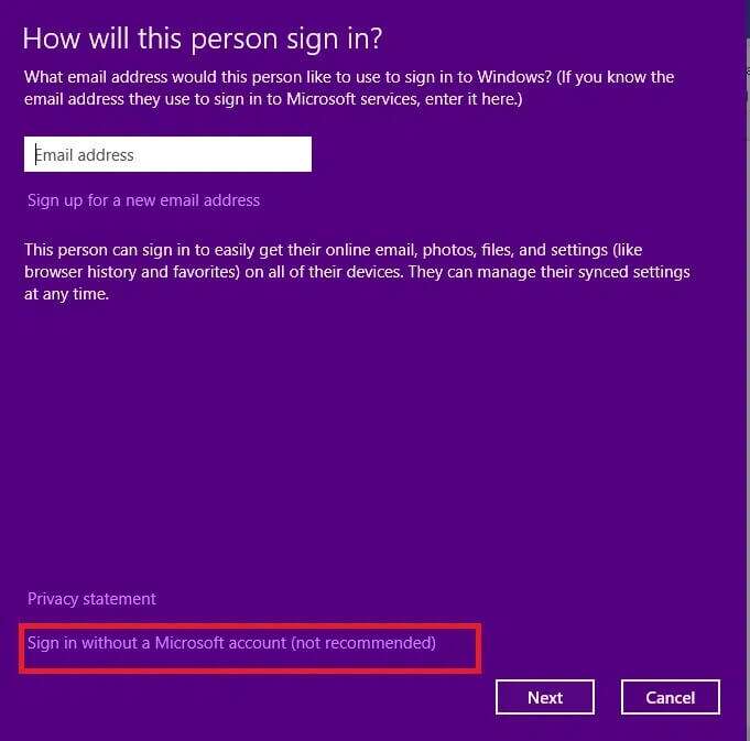 here-select-sign-in-without-a-microsoft-account-681x673 إصلاح وميض شريط مهام Windows 10