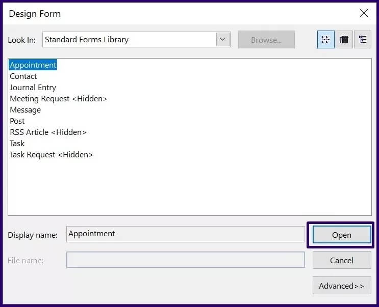 كيفية إنشاء نموذج مخصص في Microsoft Outlook - %categories