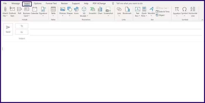 how-to-insert-screenshots-in-microsoft-outlook-step-3_935adec67b324b146ff212ec4c69054f-700x353 أفضل 3 طرق لإدراج لقطات الشاشة في Microsoft Outlook
