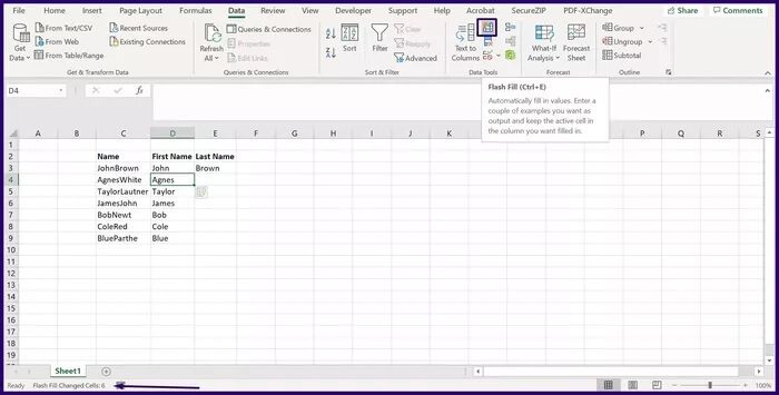how-to-split-text-or-data-in-microsoft-excel-step-4_935adec67b324b146ff212ec4c69054f أفضل 3 طرق لتقسيم النص أو البيانات في Microsoft Excel