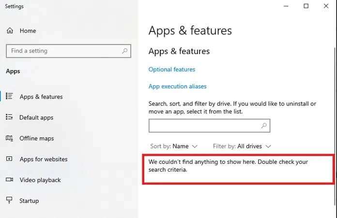if-the-programs-have-been-deleted-from-the-system-696x451 إصلاح وميض شريط مهام Windows 10