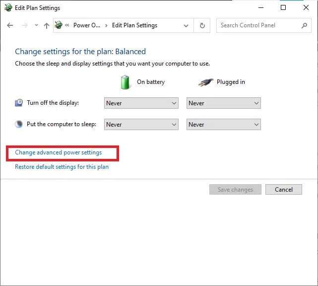 in-the-edit-plan-settings-window-click-on-change-1-641x576 إصلاح عدم عمل قارئ بطاقة Realtek على  Windows 10