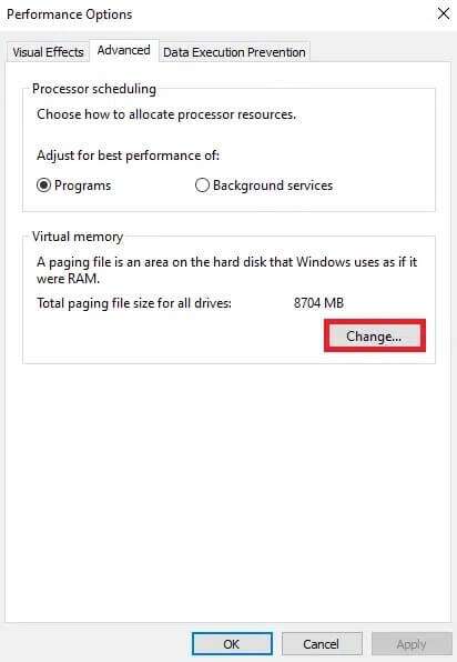 in-the-pop-up-window-switch-to-the-advanced-tab-a-412x596 قائمة بحث ابدأ على Windows 10 لا تعمل إليك كيفية إصلاحها