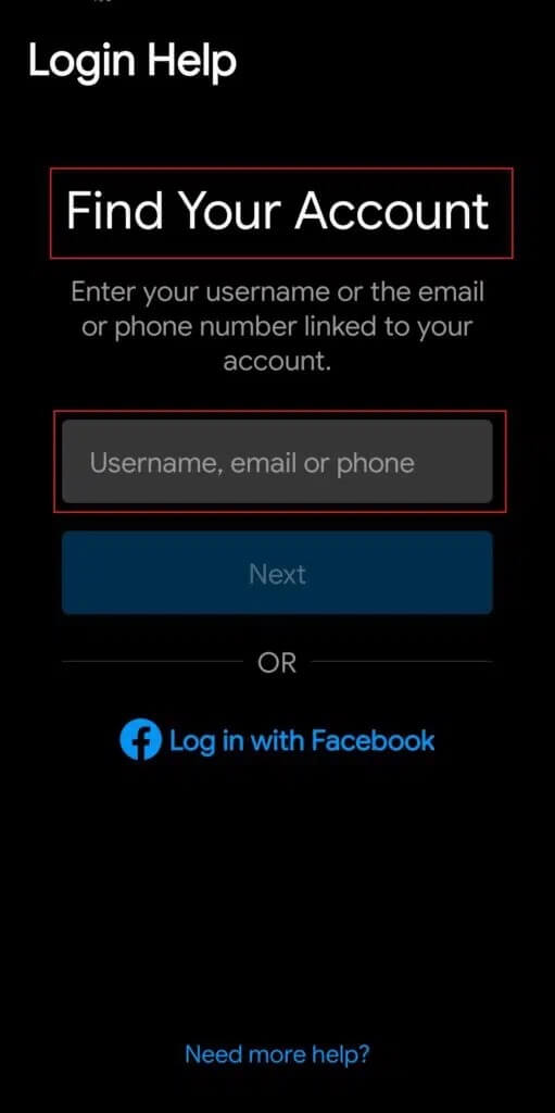 instagram-app-find-you-account-option-type-email-or-phone-number-511x1024-1 إصلاح محاولة تسجيل الدخول المشبوهة في Instagram